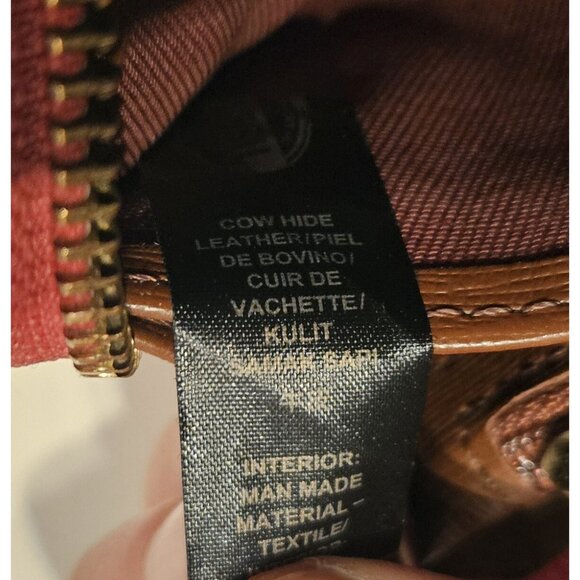 Fossil Wallet Pink Leather Medium zipper pocket - Picture 10 of 10